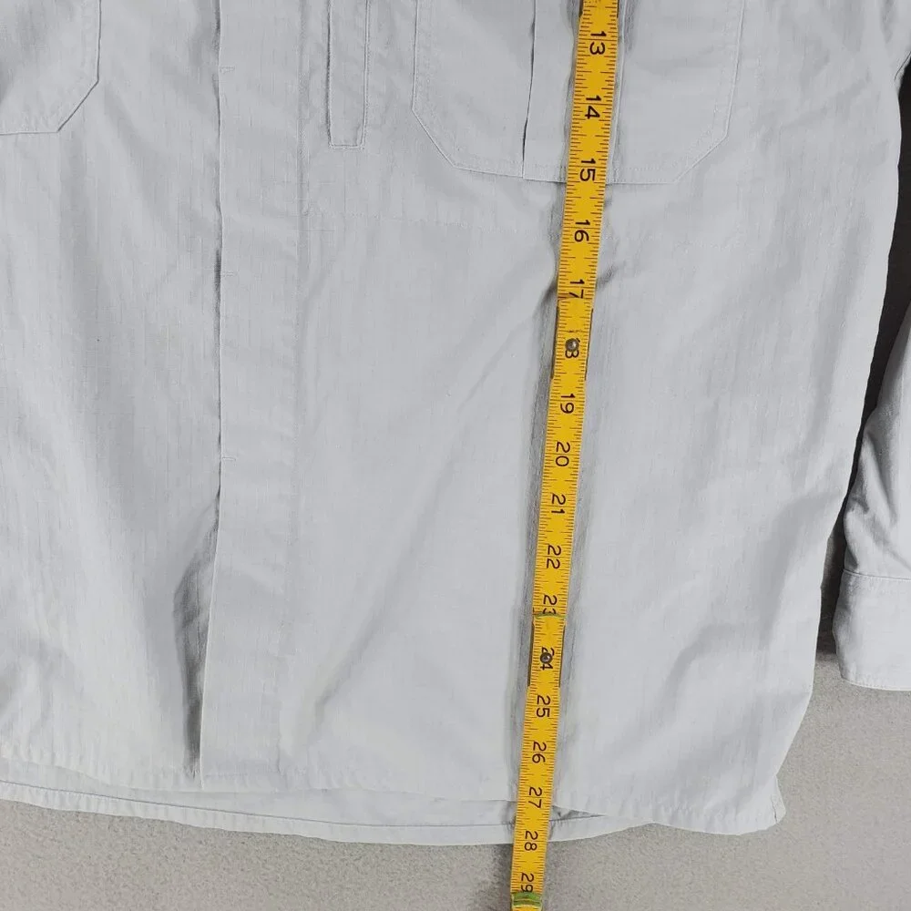 Mammut Gray Long Sleeve Men’s Size M Outdoor‎ Hiking Shirt Nylon Pockets Trail